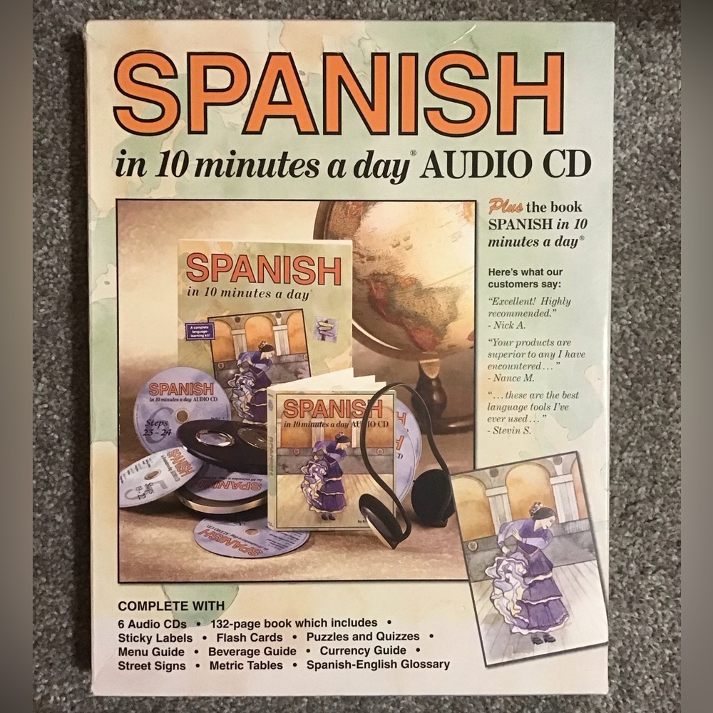 Spanish in 10 minutes a day Audio CD